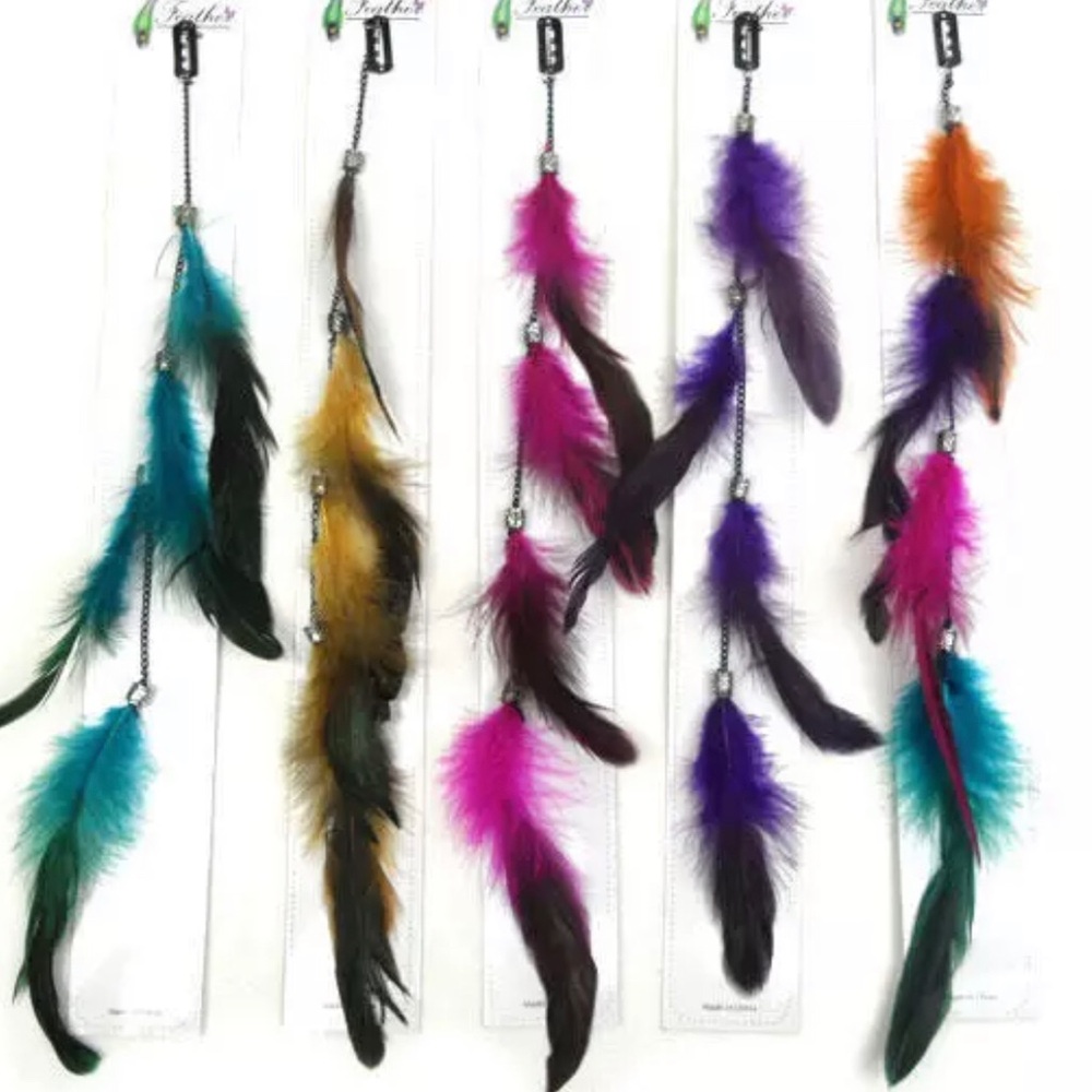 2/$10 Feather Clip in Hair Extension